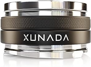 XUNADA 51mm Coffee Distributor & Tamper, Works with All 51mm Portafilters, Espresso Hand Tampers, 2-in-1 Adjustable Espresso Distribution Leveler & Tamping Tool