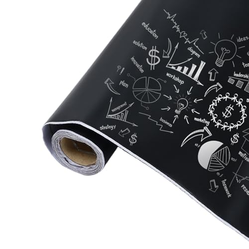 Pizarra Papel Pintado | Papel Contacto Autoadhesivo Pelar Y Pegar Para Tiza | Calcomanía Borrable Para Dibujar, Oficinas, Escuelas, Arte, Pintura, Decoración Y Aula
