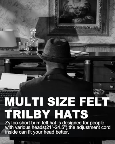 Image of Zylioo Large Multi Size Felt Trilby Hats