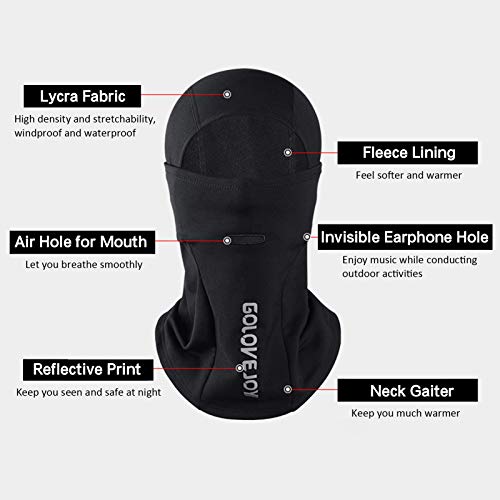 SLPB Escudo facial de inverno feminino masculino espesso quente à prova d'água à prova de vento vel