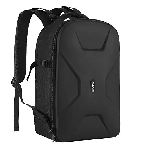 MOSISO camera backpack in black with tripod straps