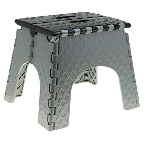 Bada Bing Hocker Klappbar Anthrazit HBT 27 x 32 x 28 cm Belastbar Cover