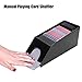 Pissente Playing Card Shuffler, Black Plastic 1-6 Decks Cards Capacity Card Shuffling Machine Manual Playing Card Shuffler Playing Cards Poker Playing Board Game Tool Accessory for Family Party Games