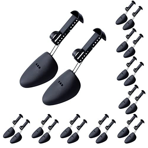YOLOPLUS+ Plastic Shoe Stretcher Men,10 Pairs Adjustable Shoe Trees for Men Portable Shoe Tree...