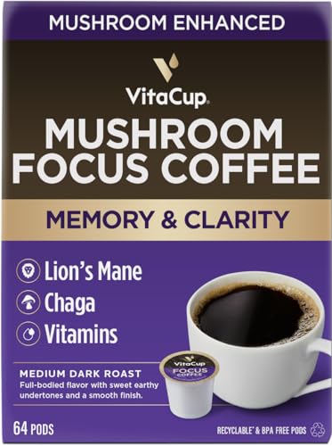VitaCup Focus Mushroom Coffee Pods