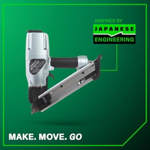 Metabo HPT Strap-Tite Metal Connector Nailer, Pro-Preferred Pneumatic Power Nailers, Connector Tool for Pre-Punched Connectors, 36&deg; Short Magazine, 1-1/2&Prime; to 2-1/2&Prime;, NR65AK2S