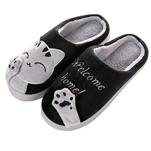 Clogs for women men unisex cat slippers comfortable plush cute ho…