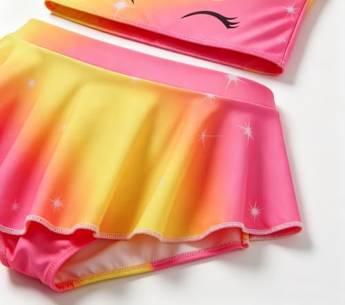 Image of Akokvlar Two Pieces Swimsuit Mermaid Bikinis Tankini Bathing Suit for Little Girls