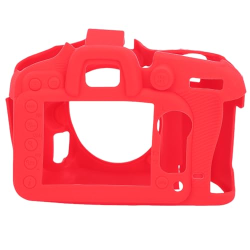 Funda de silicona para cámara Nikon D7200 en color rojo ligera 3
