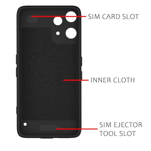 Image of Back Cover | MagFit Ring Design (Non-Magnetic) | Shockproof Case | Anti-Slip Grip | Raised Camera Edges | Slim Protective Case for Nothing Phone (3a) Lite 5G (Matte Black)