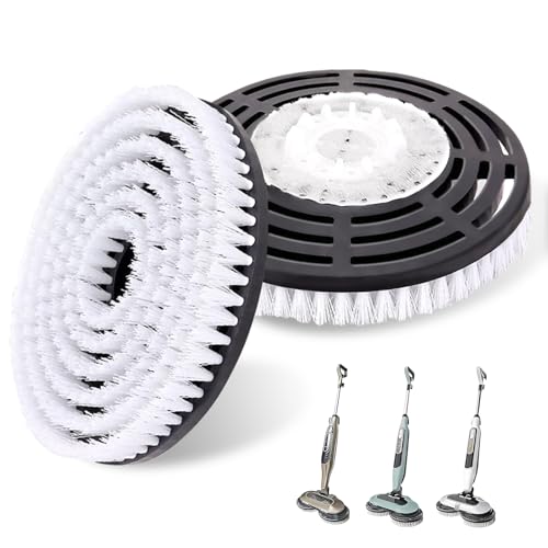 Image of Upgraded Steam Mop Pads for Shark S7000 Series - Replacement Brush Heads with Scrubbing Bristles | Deep Cleans Hardwood, Tile, Laminate Floors | Compatible with S8201 /S8001 /S7201 Models-2 Pack