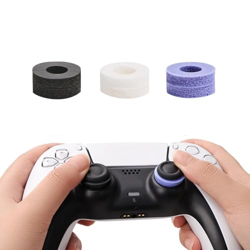 Image of YOKRWO 6 Silicone Buffer Precision Rings for Xbox, Silicone Buffer Rings for PS5, Gaming Accessories for PS5 Accessories, for for Xbox Accessories(Black /White /Purple)