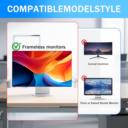 Image of 24 Inch Magnetic Computer Privacy Screen for 16:9 Widescreen Monitor, Removable Privacy Screen Anti Glare Blue Light Privacy Screen Monitor 24 inch, Anti-Scratch