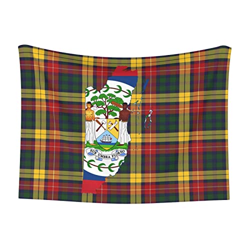 Belize Flag Map Soft and Cozy Pet Blanket for Dogs and Cats - Versatile and Comfortable Large