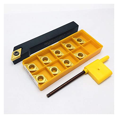 Juego de Porta Herramientas Torno SDJCR con 10 Inserciones DCMT miniatura 5