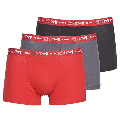 Dim 6596 - Boxer - Uni - Lot de 3 - Homme - Multicolore - X-Large (Taille Fabricant: 5)