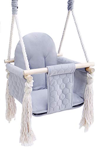 columpio madera - columpios infantiles jardin exterior interior asiento columpio (rosa, COLUMPIO)