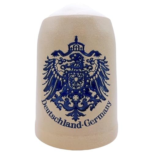 EVERSTYLE® Boccale di birra in Germania, 0,5 l, realizzato a mano, con superficie granulosa, boccale da birra per casa, feste e ogni occasione, regalo per uomini, papà e amanti della birra