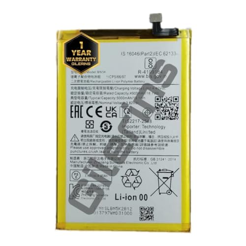 Image of Original BN5K Battery for Redmi 12C, 22120RN86G, 22120RN86I Battery with 1 Year Warranty*** (AA27)