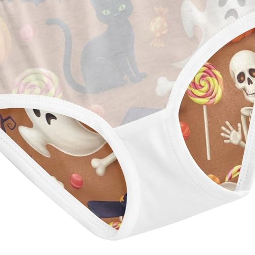 Girls Underwear, Halloween Pumpkins Toddler Girl Panties, Girls Cotton Underwear, 2T–8 Years4