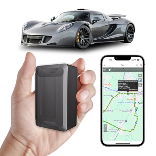 4G20A GPS Vehicle Tracker, SIM and Data Included, No Monthly Fee, Magnetic Tracking Devices, Worldwide Real Time Locator, Route History, Speed Alerts For Van, Motorbike, ATVs, Tractor, Truck, Caravan