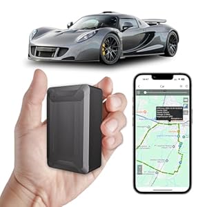 4G20A GPS Vehicle Tracker, SIM and Data Included, No Monthly Fee, Magnetic Tracking Devices, Worldwide Real Time Locator, Route History, Speed Alerts For Van, Motorbike, ATVs, Tractor, Truck, Caravan