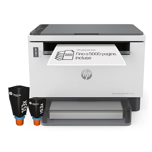 HP Laser Tank 1604w 381L0A, Stampante Multifunzione con Serbatoio Toner integrato a Ricarica Rapida, Stampa Fronte e Retro Manuale in bianco e nero, 22 ppm, Scansione A4, Wi-Fi, USB, HP Smart, Bianca