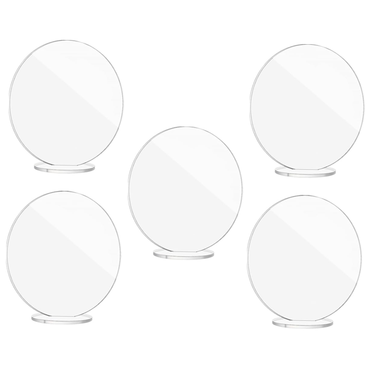 20 Sätze Klarer Tischkarten für Hochzeiten mit Basis Platzkarten für Tischdekoration Wiederverwendbar für Feierlichkeiten und Veranstaltungen