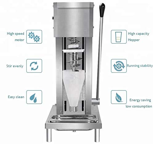 Kolice Frozen Yogurt Milkshake Blending Machine Yogurt ice Cream Mixing Machine ice Cream Mixer Machine for Milkshake, ice Cream Store