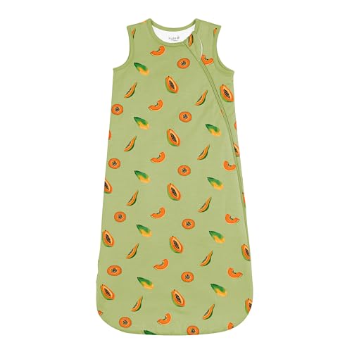 Image of KYTE BABY Sleep Bag 1.0 TOG, Rayon Made From Bamboo Wearable Blanket With Dual Zipper For Infants And Toddlers, Year Round Nursery Essential (L, Papaya)
