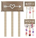 SoCal Buttercup Hair Bow Holder Organizer for Girls - Rustic Farmhouse Decor - Headband, Hair Tie, Bow Organizers - Baby Hair Accessories Storage Display - Decoration for Girls Room - Toddler