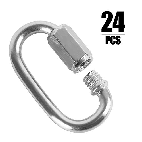 Red Hound Quick Links Kettenverbinder – 100 Stück, 3,1 Mm (1/8 Zoll) Stärke | Verzinkt Für Fahrrad, Motorrad & Allgemeinnutzung