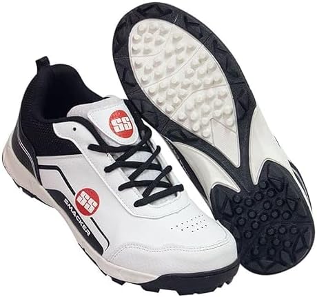 SSMen's SMACKER Cricket Shoes, White/Navy, 44 EU