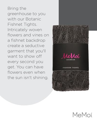 Image of MeMoi Women's Botanic Scene Net Tights