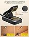 Glocusent 20 LED Reading Lights for Books in Bed, Eye Caring Reading Light, 5 Colors & 5 Brightness 3–100LM Dimmable, 1200mAh Rechargeable Book Light to 90H, Lightweight Clip on Light for Book Lovers