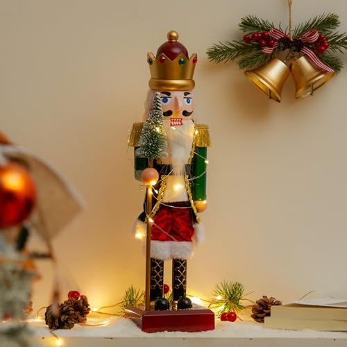 Fagalil Weihnachts Nussknacker Soldaten, 38cm große Weihnachts...