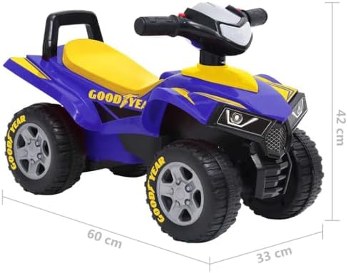 7. Bild von vidaXL Aufsitz Quad für Kinder Elektromotorrad Elektroquad Kinderquad Kinderauto Elektroauto Motorrad Kinderfahrzeug 18-36 Monate Blau
