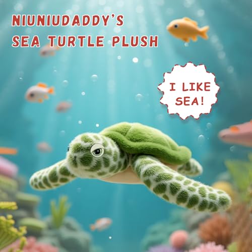 Image of Niuniu Daddy 20 inch 3.3 Pound Weighted Stuffed Animals Sea Turtle for Kids Adults, Large Sea Turtle Weighted Plush Toy, Cute Body Pillow for Calming, Ocean Series Sleeping Gift for Everyday Comfort