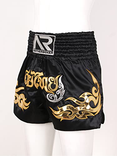 Foto von CHICTRY MMA Shorts für Training und Kickboxen Kurz Hose für Kampfsport Freefight Grappling Boxen Kampfshorts Trainingshose für Muay Thai Gr. M-3XL Schwarz 3XL
