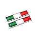 1 par de Metal Nacional de Las Etiquetas engomadas de la Bandera de Italia del Emblema Pegatinas Multi usos Parachoques Bandera de Cromo Etiquetas del Coche de AccessoriesAuto Herramientas