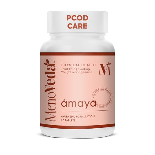 Menoveda Ámaya Ayurvedic PCOD Care Supplement for Women with 13 Herbs | Supports Hormonal Balance, J...