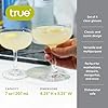 True Coupe Glass, Martini Glasses for Cocktail Party, Perfect for Espresso Martini, Manhattan, Champagne, Elegant 7 oz Glassware for Home Bars, Wedding Gifts, Margarita Glasses Set of 4 #4