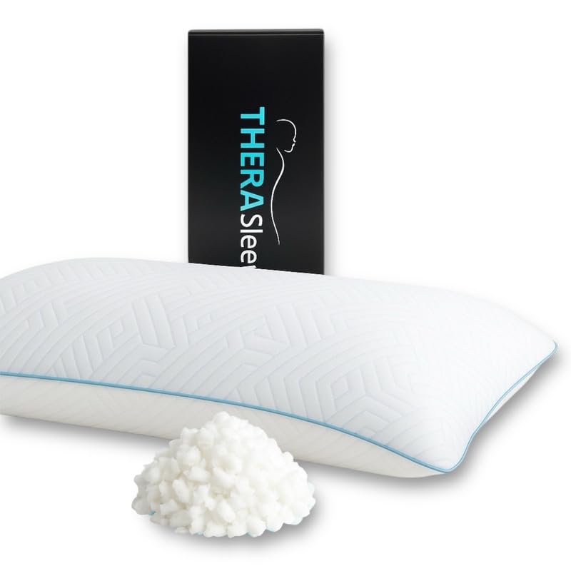 El Mejor Listado de Gel foam los más recomendados. 41 THERA SLEEP Almohada Queen Size Memory Foam Gel Ajustable | Altura y Firmeza Personalizable | Tela Ice Cold -5°C Más Fresca | Ideal para Dormir de Lado, Boca Arriba o Boca Abajo