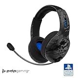 PDP Gaming LVL50 Wireless Stereo Headset With Noise Cancelling Microphone: Black Camo - PS5/PS4