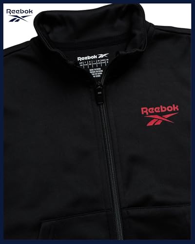 Reebok Toddler Boys 2-Piece Tricot Tracksuit - Full-Zip Jacket & Joggers - image 4