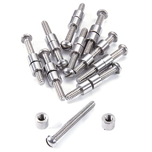 Loveless Fasteners for DIY Handles &amp; Knife Handle Repair - USA Size (0.250 x 6-32US x 1.15 Inch) - (Stainless Steel/Stainless Steel) - (10 Pk)