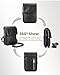 befen Genuine Leather Black Small Crossbody Bags for Women, Woman Cell Phone Cross body Purse Bag with RFID Blocking Card Slots
