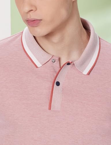 Image of Symbol Premium Men's Cotton Rich Textured Pique Polo T-Shirt - Regular Fit | Pique Knit (Available in Plus Sizes)