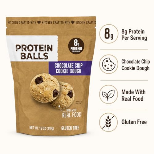 Chocolate Chip Cookie Dough Protein Balls 12 oz miniatura 4