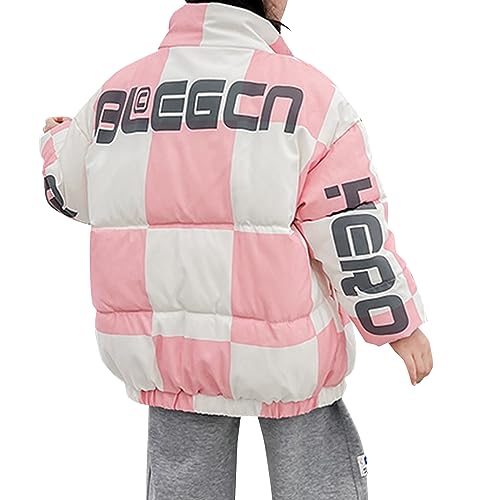 Boys' Warm Winter Puffer Coat Parka Jacket Snow Outwear Pink-110-3 Years3
